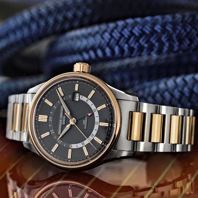 Frederique Constant Yacht Timer GMT two-tone - reclining