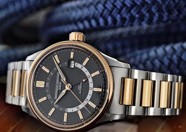 Frederique Constant Yacht Timer GMT two-tone - reclining