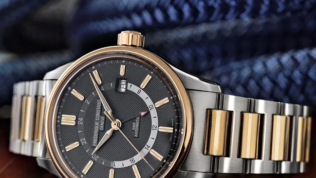 Frederique Constant Yacht Timer GMT two-tone - reclining