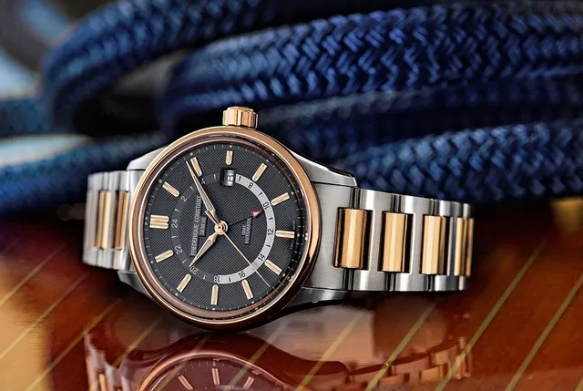 Frederique Constant Yacht Timer GMT two-tone - reclining