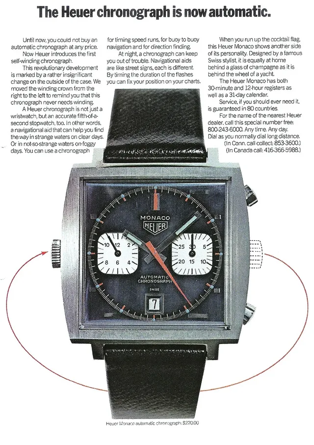 Heuer Monaco Ad - 1969