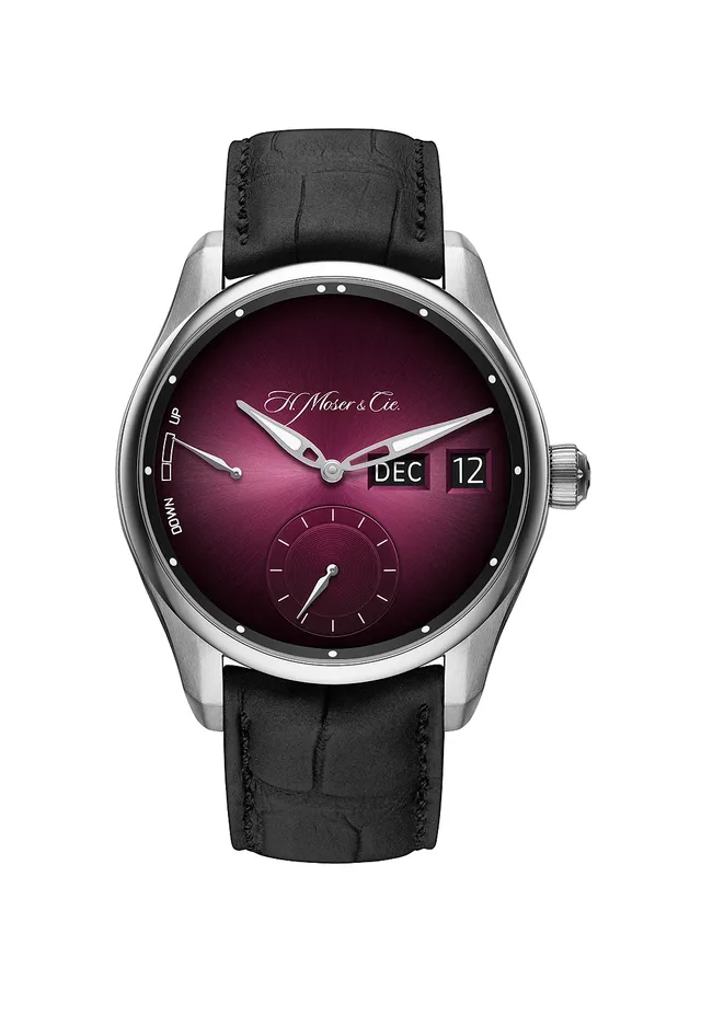 Moser Pioneer Perpetual Calendar MD Burgundy - soldier