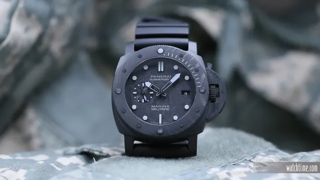 Panerai Submersible Marina Militare Carbotech - Front