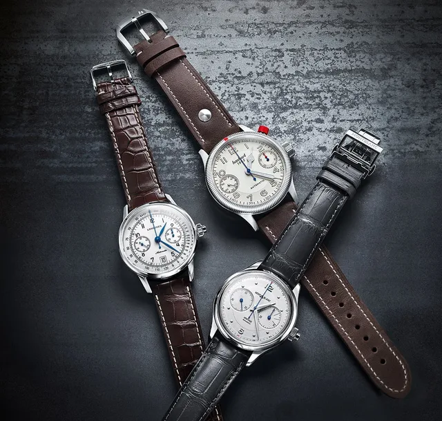 Hanhart, Longines, & Montblanc Monopusher Chronographs