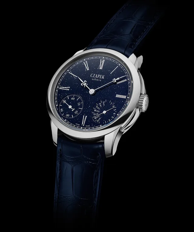 Czapek Quai des Bergues Midnight in Geneva S - Aventurine - angle