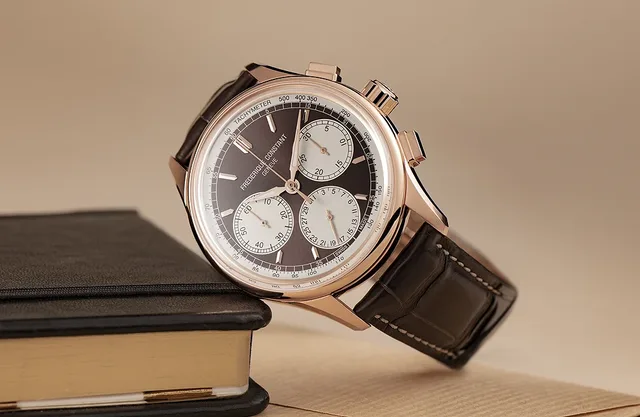 Frederique Constant Flyback Chronograph Manufacture - RG-brown - reclining