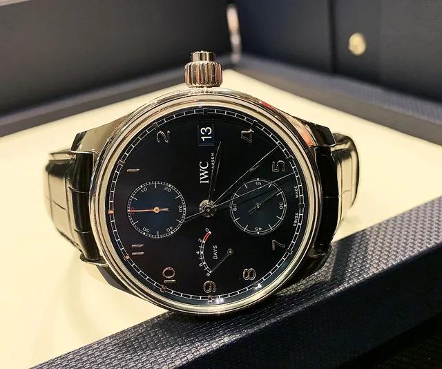 IWC Portugieser Hand-Wound Monopusher Edition "Laureus Sport for Good" photographed at IWC Flagship Boutique, NYC