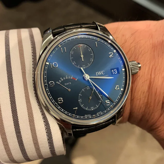 IWC Portugieser Hand-Wound Monopusher Edition "Laureus Sport for Good" photographed at IWC Flagship Boutique, NYC