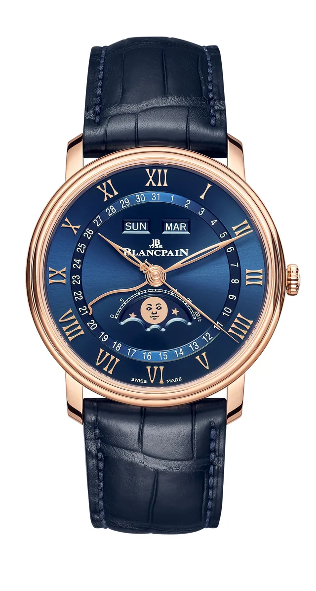 Blancpain Villeret Quantieme Complet 6654-3640-55 - front-strap