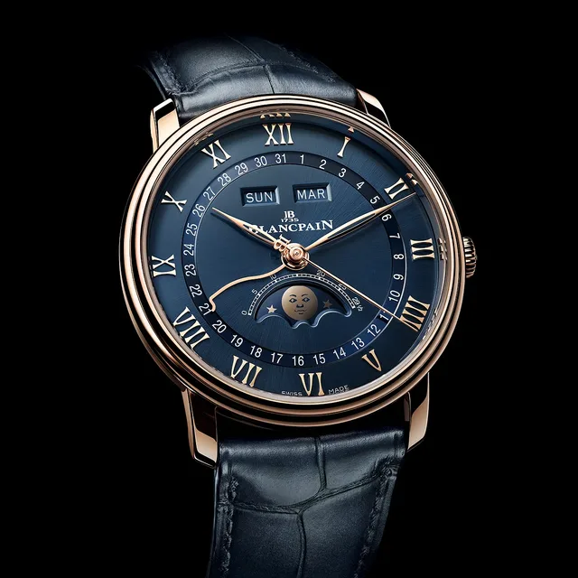 Blancpain Villeret Quantieme Complet RG Blue