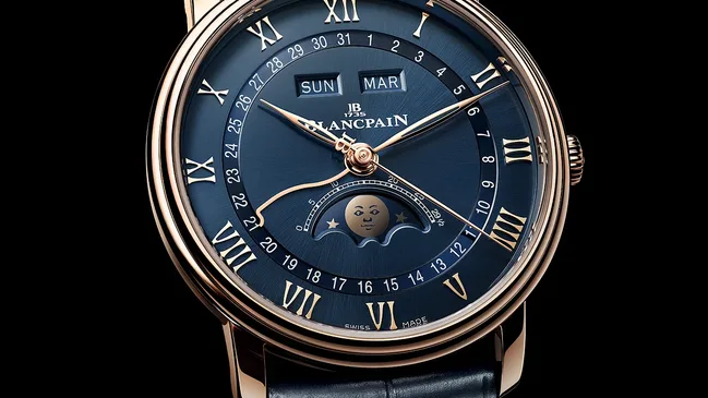 Blancpain Villeret Quantieme Complet RG Blue