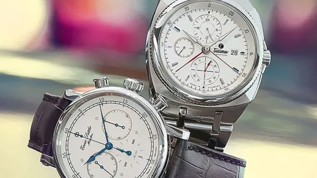 Erwin Sattler Chronograph II Classica Secunda, Tutima Saxon One Chronograph
