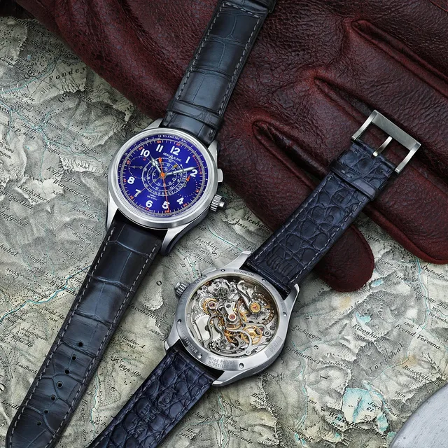Montblanc 1858 SS Chrono LE blue