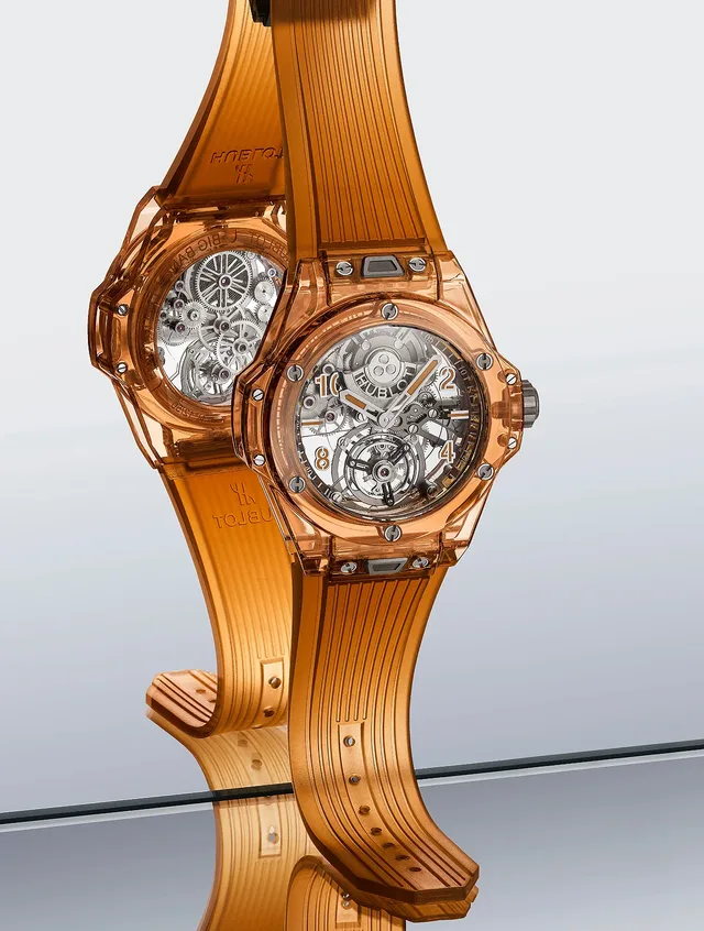 Hublot_Big_Bang_Tourbillon_Automatic_Orange_Sapphire_front-back_1000