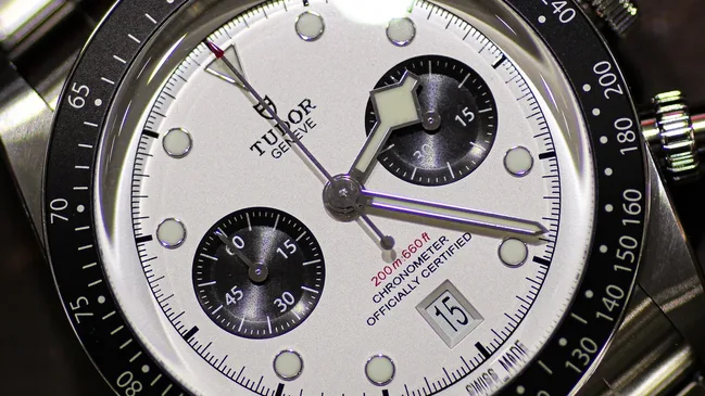 Tudor Black Bay Panda Chronos White Textured Square
