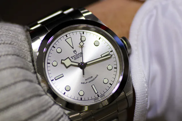Tudor Black Bay Silver Time Only Wrist