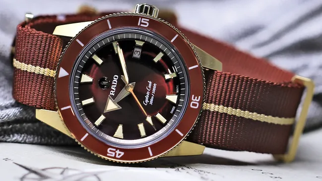 Rado Captain Cook Burgundy Bronze