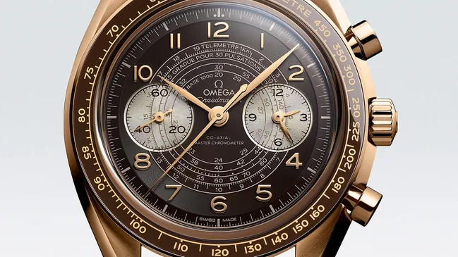 Omega Speedmaster Chronoscope - bronze gold