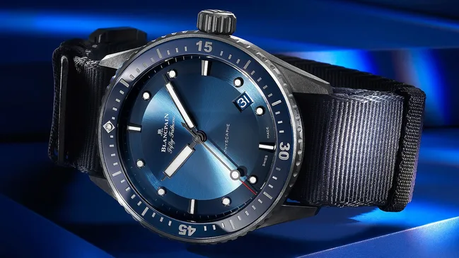 Blancpain Fifty Fathoms Bathscaphe Bucherer Blue