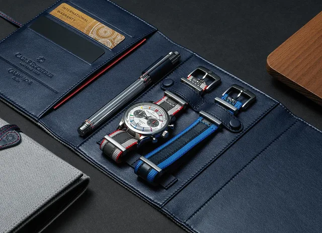 Carl-F-Bucherer-Manero-Flyback-Signature-watch-and-Caran-dAche-Signature-pen_packaging_1000