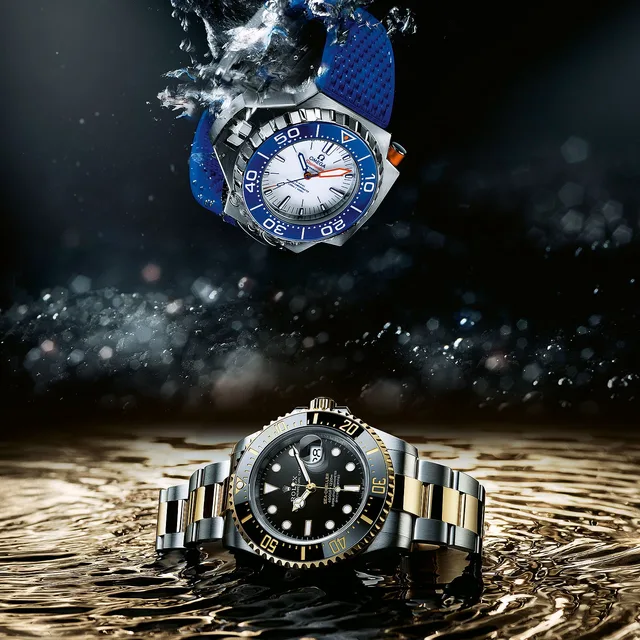 Rolex & Omega dive watches