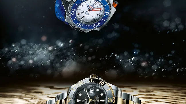 Rolex & Omega dive watches