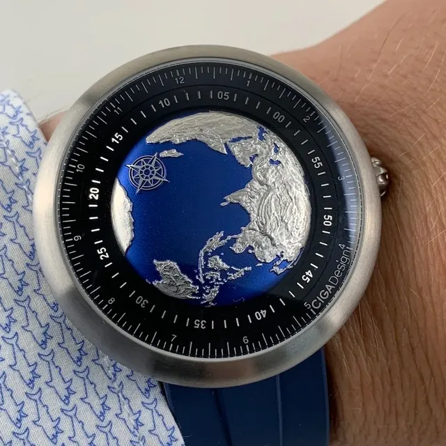 CIGA Design Blue Planet on the wrist