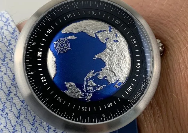 CIGA Design Blue Planet on the wrist