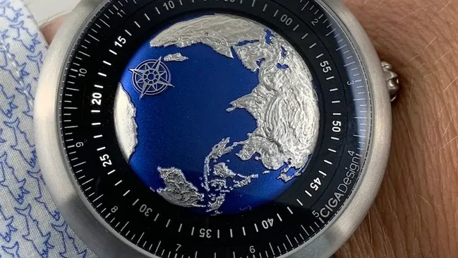 CIGA Design Blue Planet on the wrist