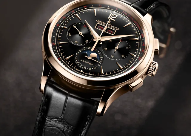 JAEGER-LECOULTRE_MASTER CONTROL CHRONOGRAPH CALENDAR_PINK GOLD_BLACK DIAL_Q413257J_CLOSEUP_1-1