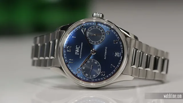 IWC_Portugieser_Automatic_7_Days_Blue_Dial_Bracelet_Frontal_SH_2024