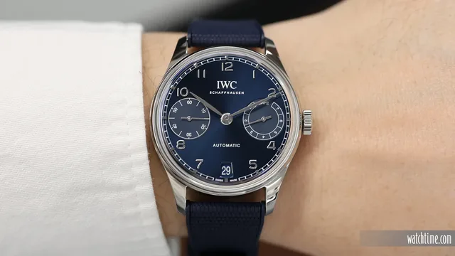 IWC_Portugieser_Automatic_7_Days_Blue_Dial_Wrist_SH_2024