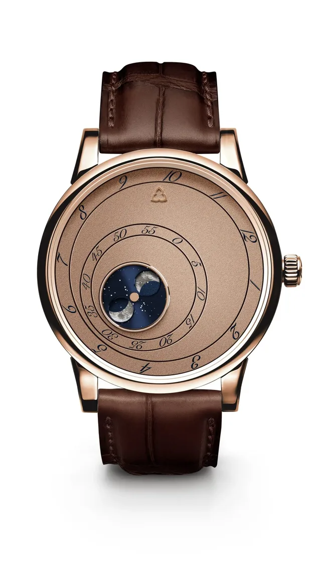 Trilobe-Les-Matinaux-Collection-LHeure-Exquise-Edition-Dune-Model-Front-view-Rose-gold