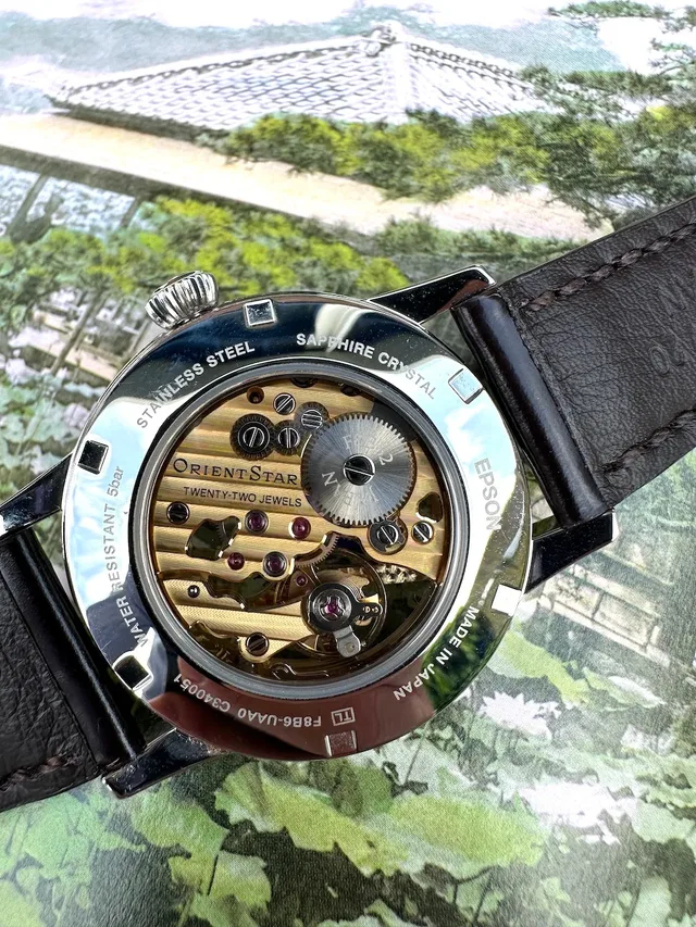 Orient Star M45 F8 Skeleton caseback