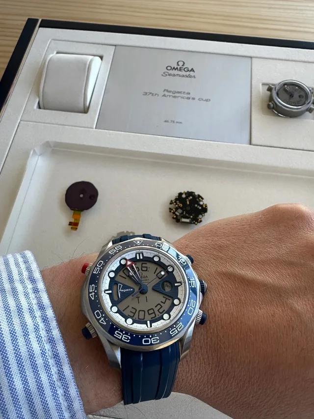Omega Seamaster Regatta wrist