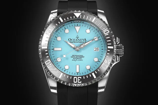 Light-Blue-enanel-dial-Damascus