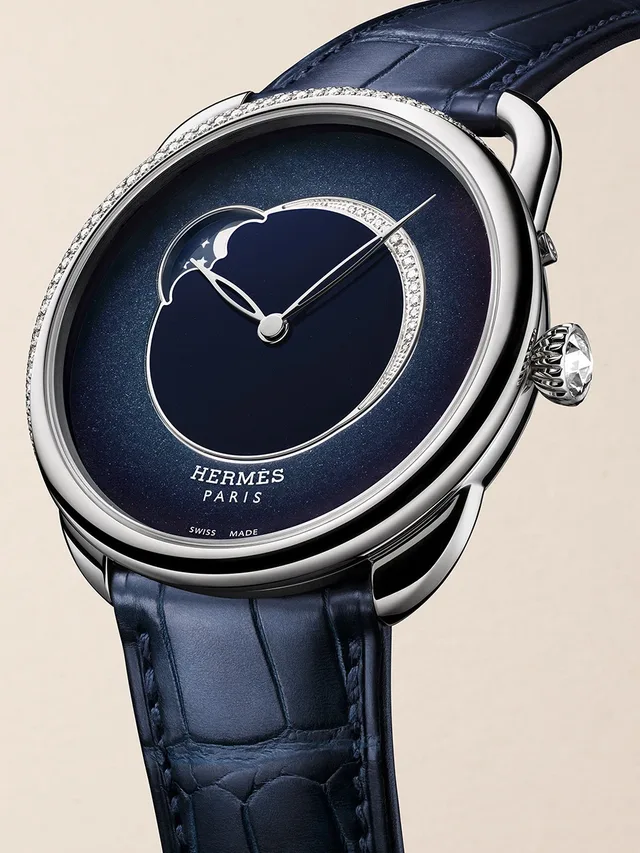 Hermes_Arceau_Petite_lune_Zifferblatt