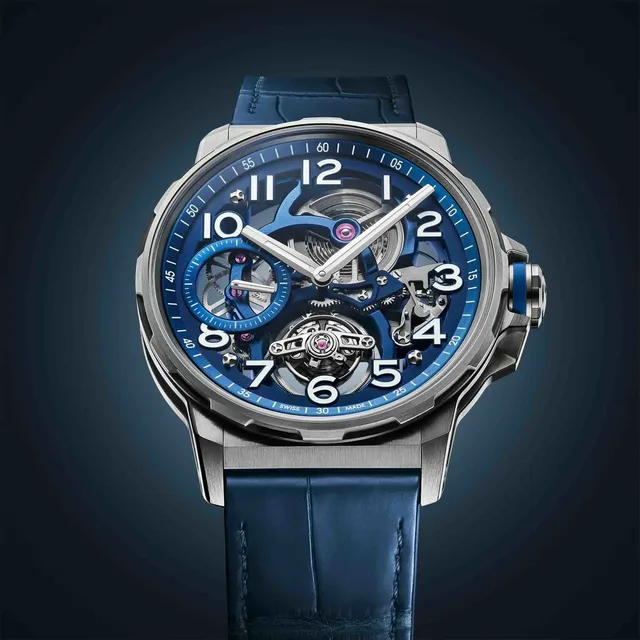 Angelus_Flying-Tourbillon-Titanium-blue-alligator_face-up
