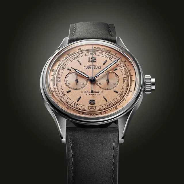 Angelus_Chrono Telemetre Steel_copper-red_face-up