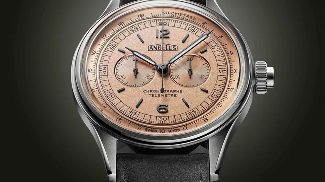 Angelus_Chrono Telemetre Steel_copper-red_face-up