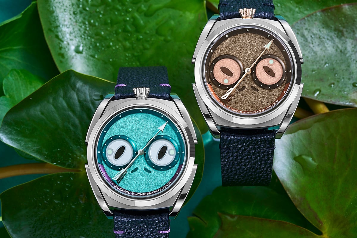 Louis Erard x Konstantin Chaykin Unfrogettable Brown and Turquoise: Front