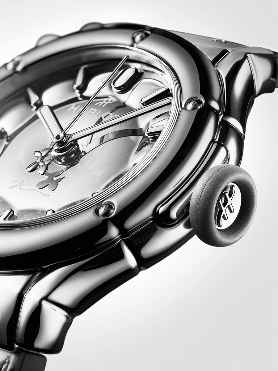 Hublot Classic Fusion Balloon Dog By Jeff Koons Silver: side an dial