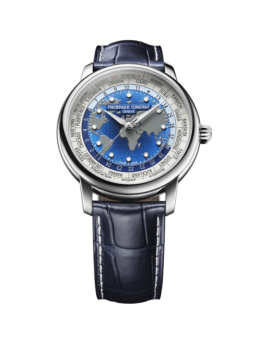 Frederique Constant Classic Worldtimer Manufacture, ref. 719BLW3H6, front