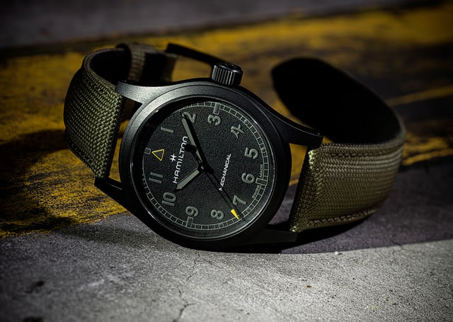 Hamilton Khaki Field Mechanical 38mm Modern Warfare 4 edition: title