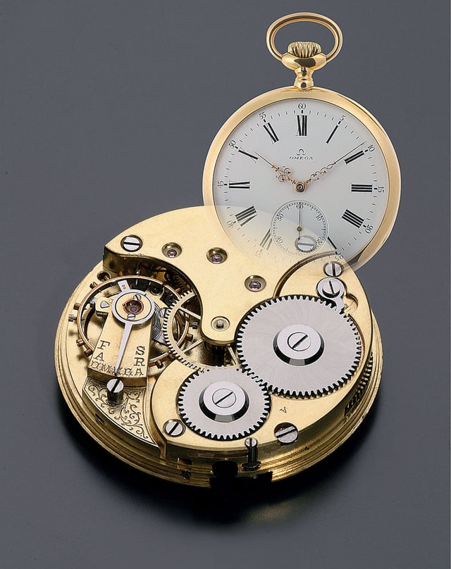 Omega: Pocket watch with caliber "Omega" from 1894