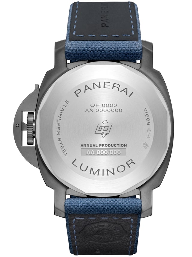 Panerai Luminor PAM01714: case back