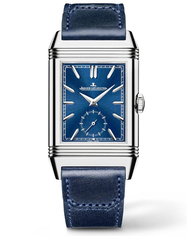 Jaeger-LeCoultre Reverso, stainless steel watch with reversible case
