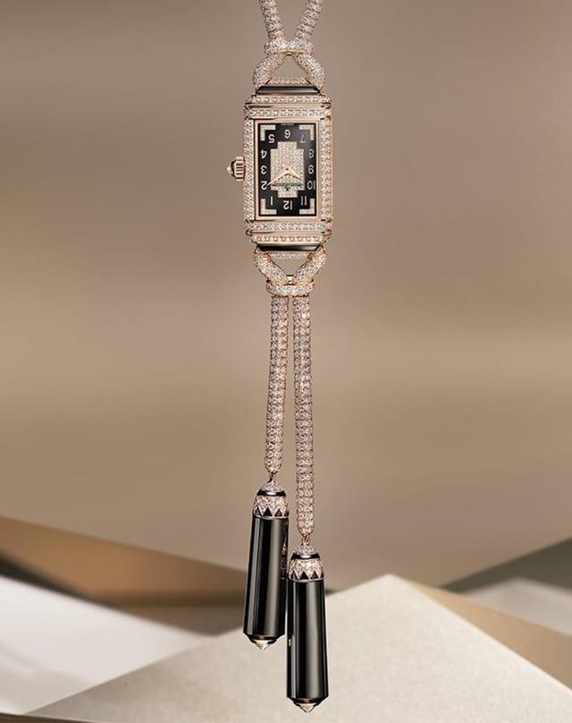Jaeger-LeCoultre – Reverso Secret Necklace, luxury watch on a jewelry chain