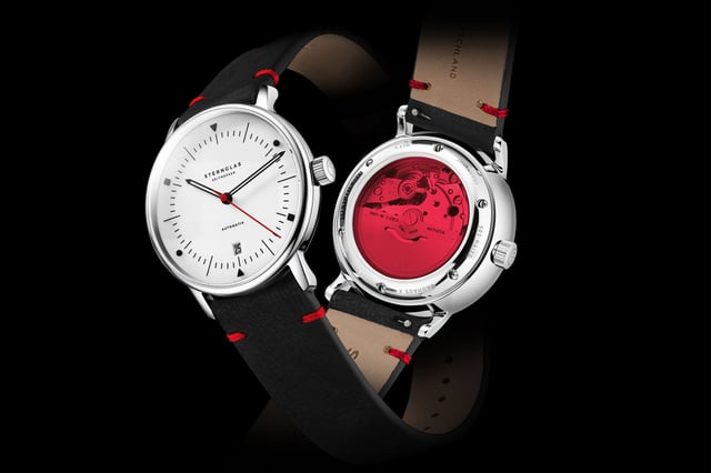 Sternglas: Naos Automatic Edition Bauhaus X with red elements