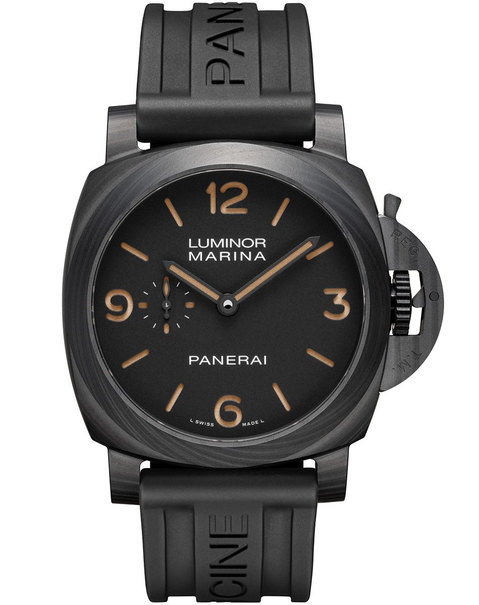 Panerai Luminor Marina PAM01707: Front with rubber